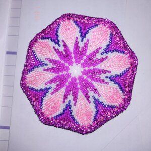 Brand new hand beaded barrette